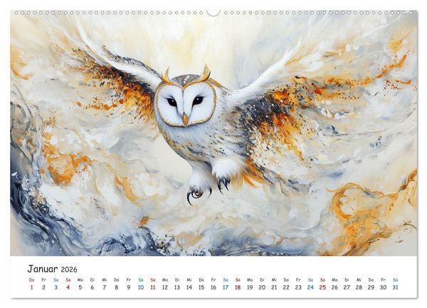 Produktbild: Tiere in der Kunst (Wandkalender 2026 DIN A2 quer), CALVENDO Monatskalender