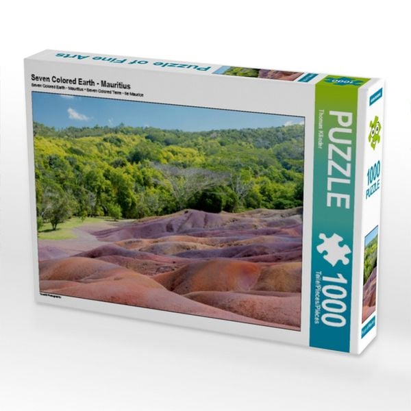 CALVENDO Puzzle Seven Colored Earth - Mauritius | 1000 Teile Lege-Größe 64x48cm Foto-Puzzle für glückliche Stunden
