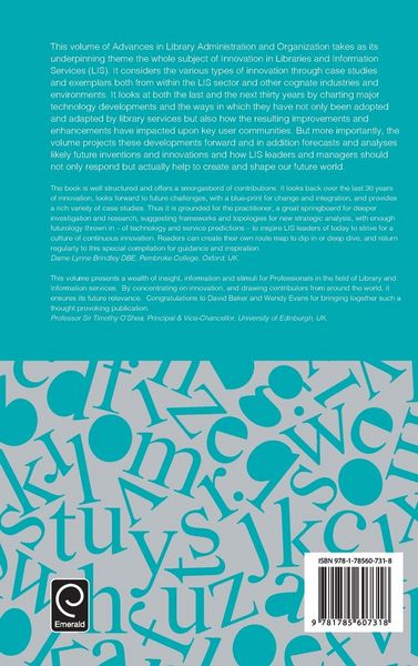 Produktbild: Innovation in Libraries and Information Services