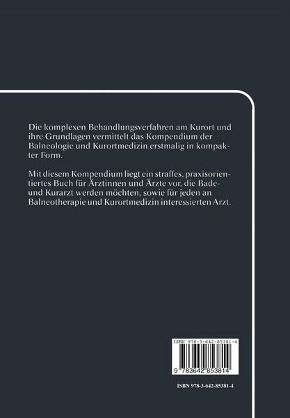 Produktbild: Kompendium der Balneologie und Kurortmedizin