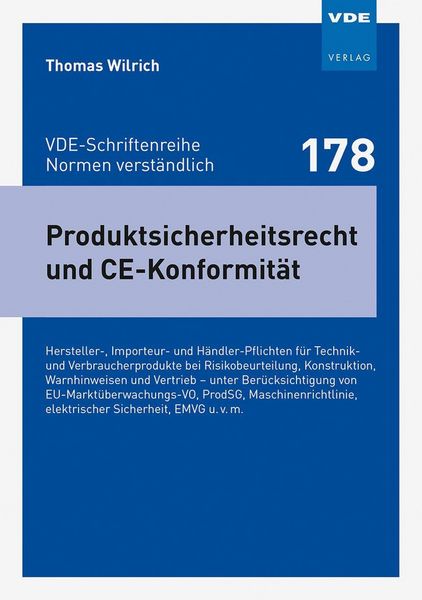 Produktbild: Produktsicherheitsrecht und CE-Konformit&auml;t
