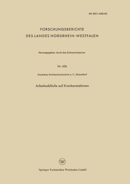 Produktbild: Arbeitsabl&auml;ufe auf Krankenstationen