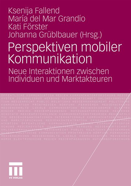 Produktbild: Perspektiven mobiler Kommunikation