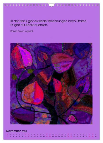 Produktbild: NaturVisionen (Wandkalender 2026 DIN A3 hoch), CALVENDO Monatskalender