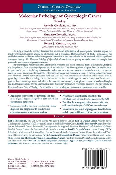 Produktbild: Molecular Pathology of Gynecologic Cancer