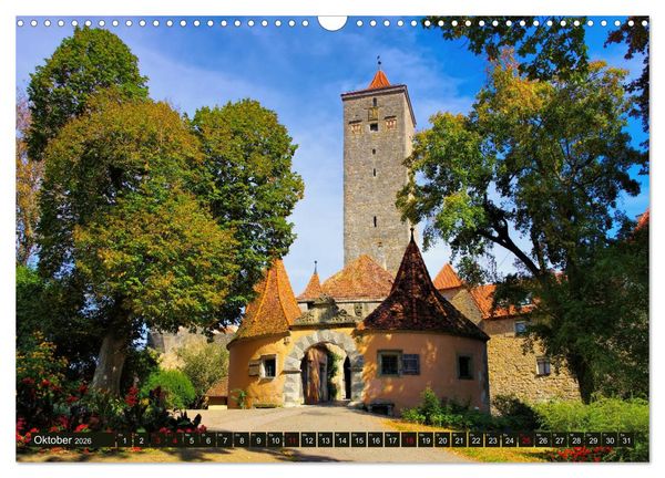 Produktbild: Rothenburg o. d. Tauber - Perle des Taubertales (Wandkalender 2026 DIN A3 quer), CALVENDO Monatskalender