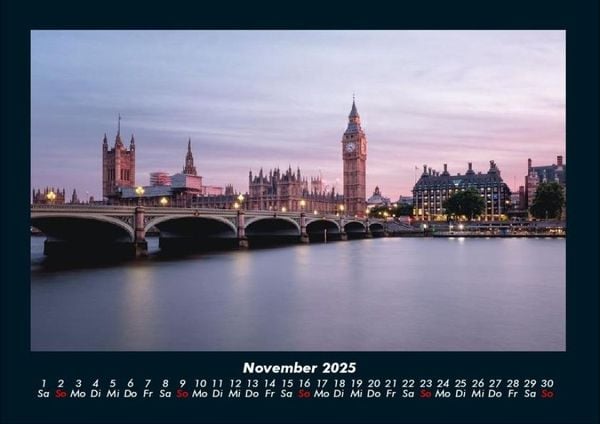 Produktbild: London 2025 Fotokalender DIN A4