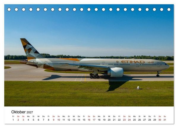 Produktbild: Boeing 777 Die Triple Seven (Tischkalender 2027 DIN A5 quer), CALVENDO Monatskalender