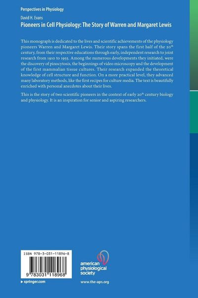 Produktbild: Pioneers in Cell Physiology: The Story of Warren and Margaret Lewis
