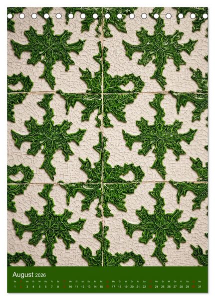 Produktbild: Portugiesischer Fliesen - Azulejos f&uuml;r Fliesenleger, Kunst- und Portugal-Liebhaber (Tischkalender 2026 DIN A5 hoch), CALVENDO Monatskalender