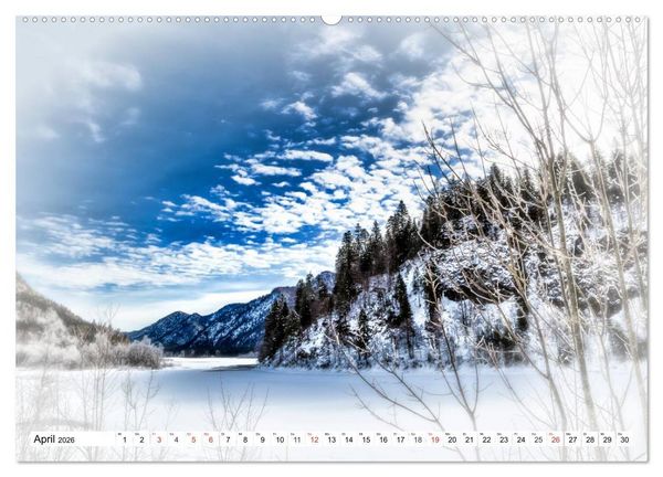 Produktbild: WINTERZAUBER Reit im Winkl und Umgebung (Wandkalender 2026 DIN A2 quer), CALVENDO Monatskalender