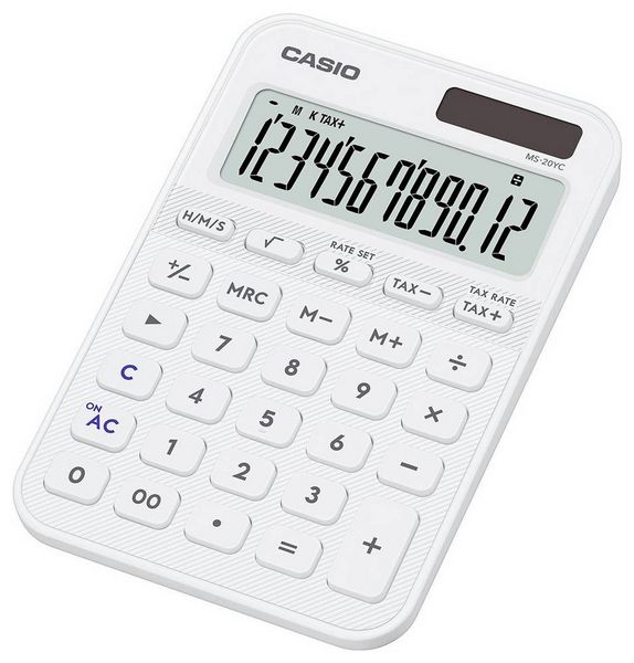 Produktbild: Casio Tischrechner Wei&szlig; (B x H x T) 101 x 18 x 154.5 mm