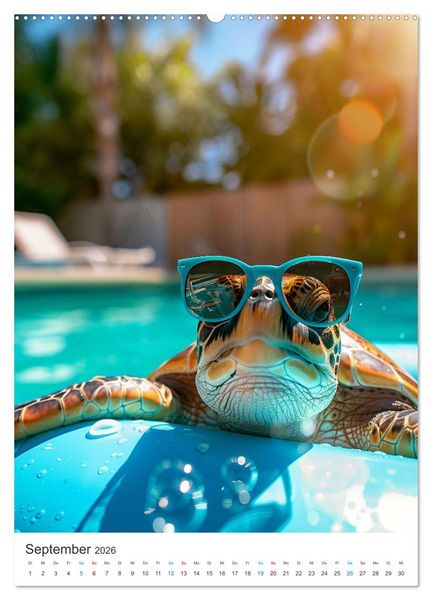 Produktbild: Tierische Sommerfreunde (Wandkalender 2026 DIN A2 hoch), CALVENDO Monatskalender