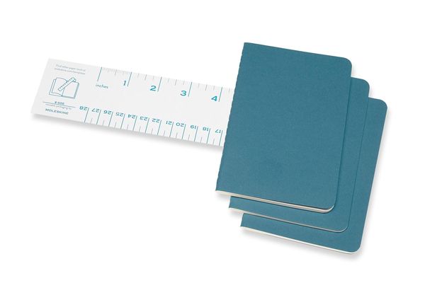 Produktbild: Moleskine Cahier Pocket/A6, 3er Set, Blanko, Lebhaftes Blau