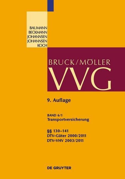 Produktbild: Transportversicherung &sect;&sect; 130-141