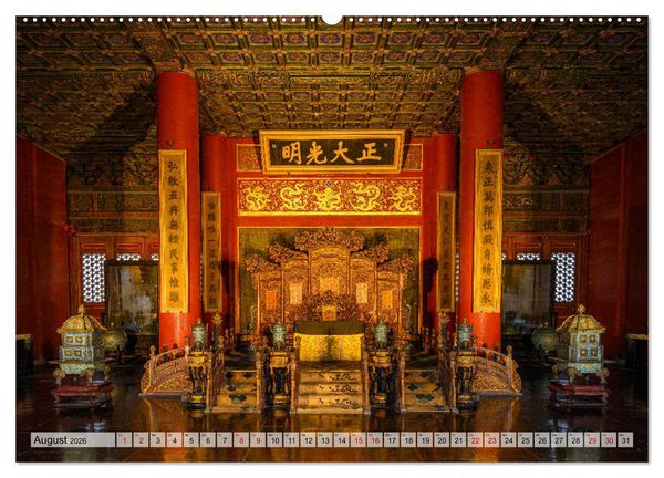 Produktbild: Metropolen Chinas - Peking, Shanghai, Hongkong (Wandkalender 2026 DIN A2 quer), CALVENDO Monatskalender
