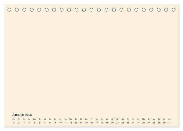 Produktbild: DIY Bastel-Kalender -Warme Pastell Farben- Zum Selbstgestalten (Tischkalender 2026 DIN A5 quer), CALVENDO Monatskalender