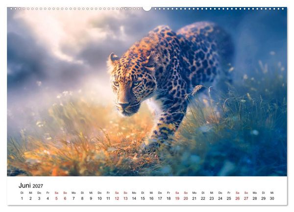 Produktbild: Gefleckte Schatten - Im Bann der Leoparden (Wandkalender 2027 DIN A2 quer), CALVENDO Monatskalender