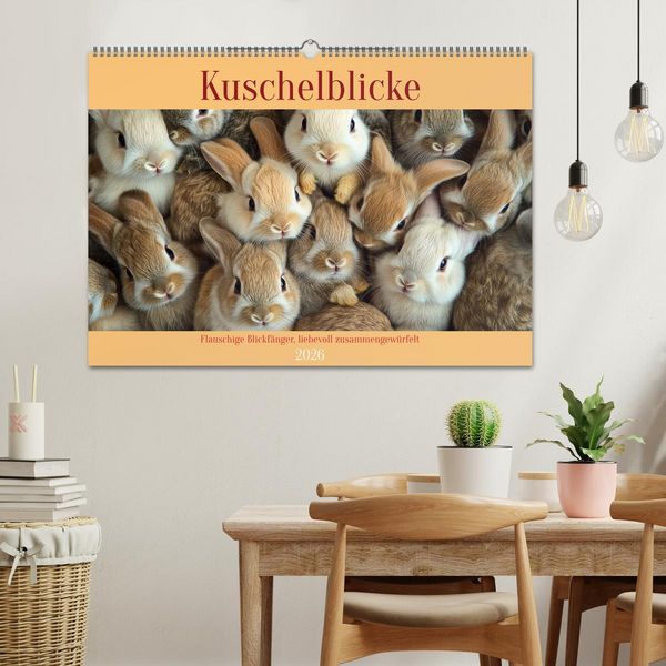 Produktbild: Kuschelblicke (Wandkalender 2026 DIN A2 quer), CALVENDO Monatskalender