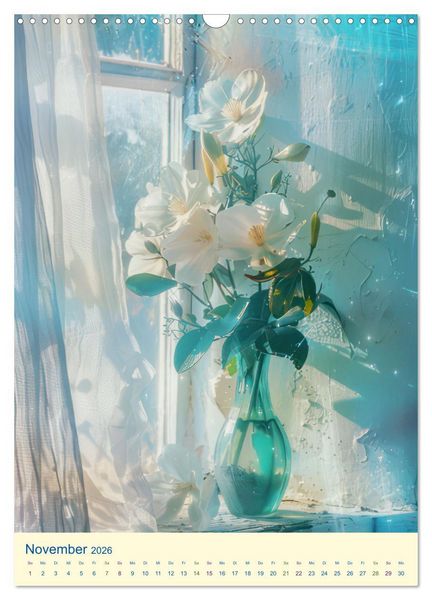 Produktbild: Blumen in zauberhaftem Licht (Wandkalender 2026 DIN A3 hoch), CALVENDO Monatskalender