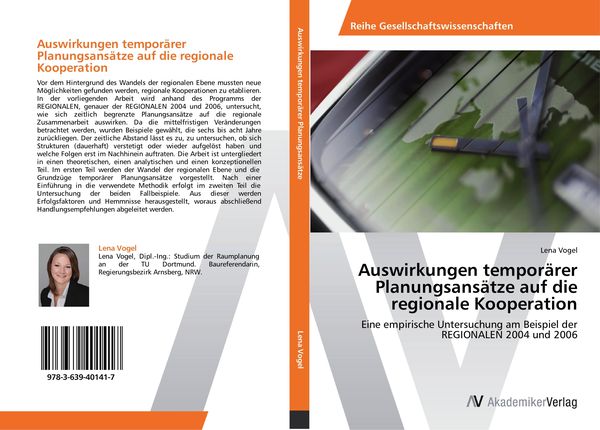 Produktbild: Auswirkungen tempor&auml;rer Planungsans&auml;tze auf die regionale Kooperation