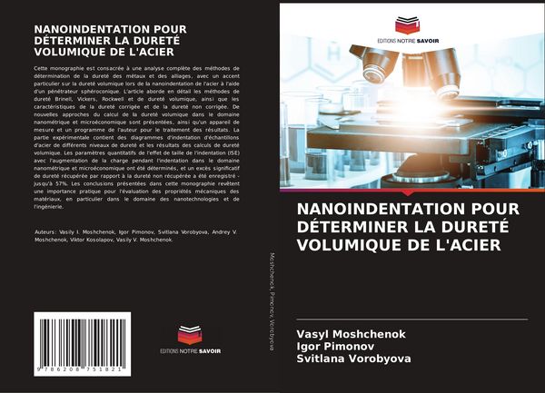 Produktbild: Nanoindentation Pour D&eacute;terminer La Duret&eacute; Volumique De L'acier