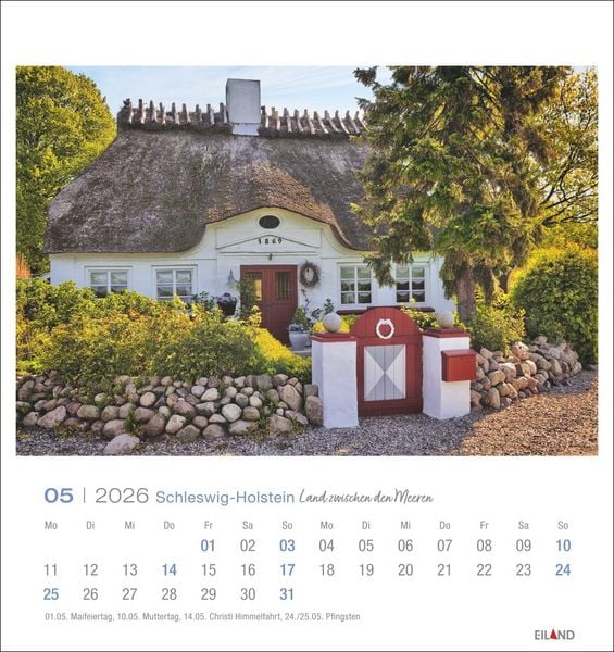 Produktbild: Schleswig-Holstein Postkartenkalender 2026 - Land zwischen den Meeren