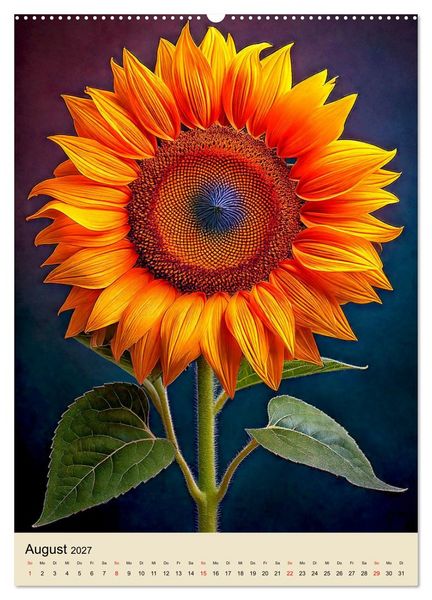 Produktbild: Solit&auml;r: Die Eleganz der Einzelbl&uuml;te (hochwertiger Premium Wandkalender 2027 DIN A2 hoch), Kunstdruck in Hochglanz