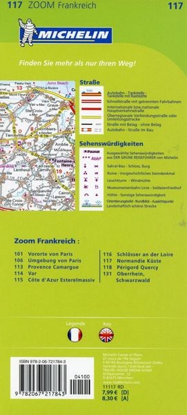 Produktbild: Michelin Zoomkarte Normandie K&uuml;ste