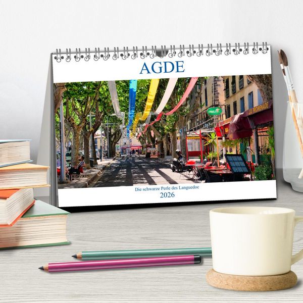 Produktbild: Agde - die schwarze Perle des Languedoc (Tischkalender 2026 DIN A5 quer), CALVENDO Monatskalender