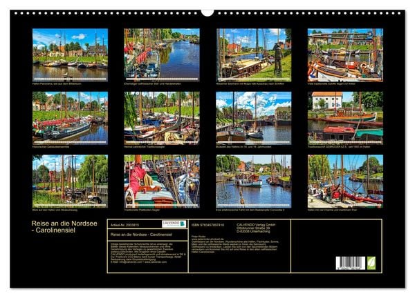 Produktbild: Reise an die Nordsee - Carolinensiel (Wandkalender 2026 DIN A2 quer), CALVENDO Monatskalender