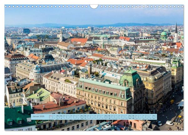 Produktbild: Wien f&uuml;r Liebhaber und Interessierte (Wandkalender 2026 DIN A3 quer), CALVENDO Monatskalender