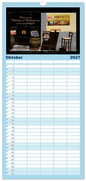 Produktbild: Familienplaner 2027 - Monat f&uuml;r Monat ein Bibelvers mit 5 Spalten (Wandkalender, 21 x 45 cm) CALVENDO