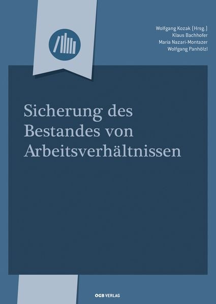Produktbild: Sicherung des Bestandes von Arbeitsverh&auml;ltnissen