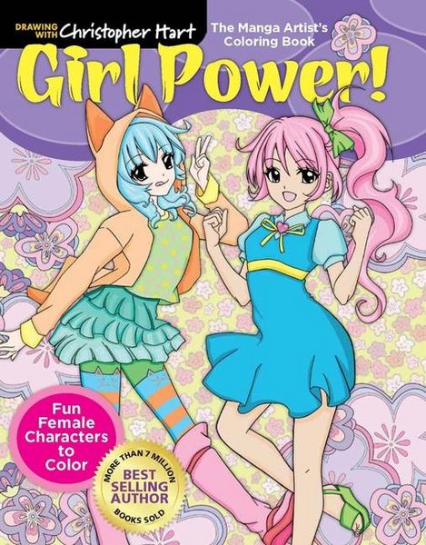 Produktbild: Manga Artist's Coloring Book: Girl Power!