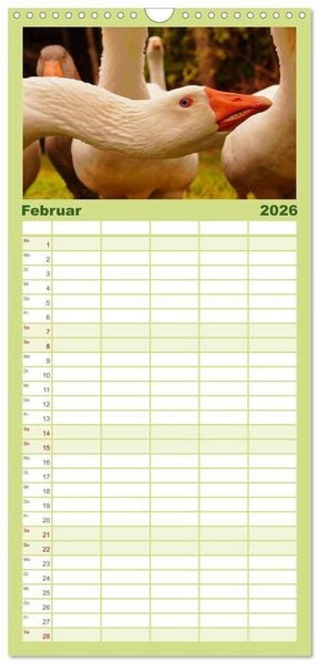 Produktbild: Familienplaner 2026 - Muh, M&auml;h, Miau & Co mit 5 Spalten (Wandkalender, 21 x 45 cm) CALVENDO