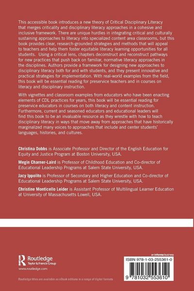 Produktbild: Critical Disciplinary Literacy