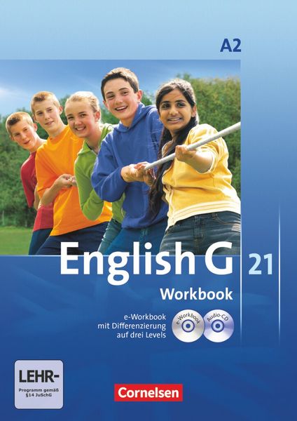Produktbild: English G 21. Ausgabe A 2. Workbook mit CD-ROM (e-Workbook) und Audios Online