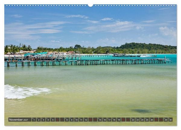 Produktbild: Kambodscha - Laos - Bangkok (hochwertiger Premium Wandkalender 2027 DIN A2 quer), Kunstdruck in Hochglanz