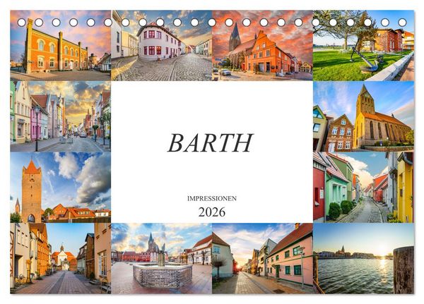 Produktbild: Barth Impressionen (Tischkalender 2026 DIN A5 quer), CALVENDO Monatskalender