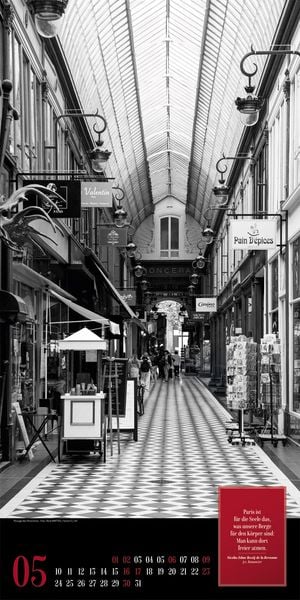 Produktbild: Paris, je t&rsquo;aime Literatur-Kalender 2027