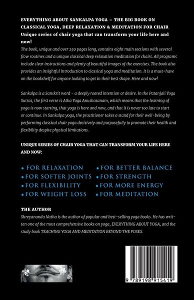 Produktbild: EVERYTHING ABOUT SANKALPA YOGA - THE BIG BOOK ON CLASSICAL YOGA, DEEP RELAXATION & MEDITATION FOR CHAIR
