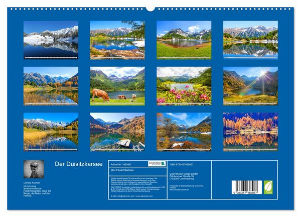 Produktbild: Der Duisitzkarsee (hochwertiger Premium Wandkalender 2026 DIN A2 quer), Kunstdruck in Hochglanz