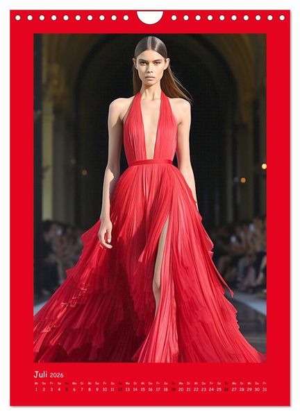 Produktbild: Fashion Show. Zeitlose Haute Coutour (Wandkalender 2026 DIN A4 hoch), CALVENDO Monatskalender
