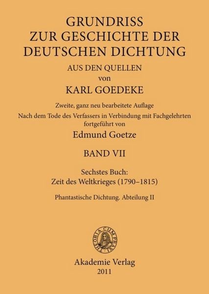 Produktbild: Siebentes Buch: Zeit des Weltkrieges (1790&ndash;1815)