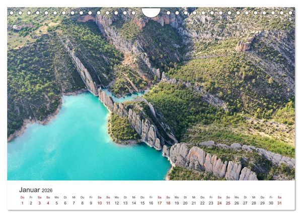 Produktbild: Spanien Luftaufnahmen (Wandkalender 2026 DIN A4 quer), CALVENDO Monatskalender
