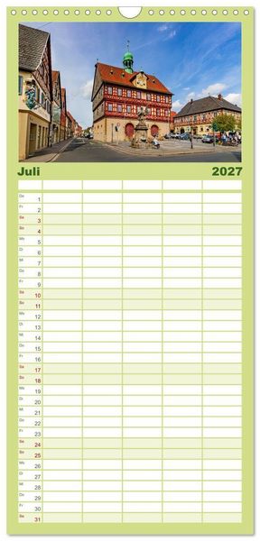 Produktbild: Familienplaner 2027 - Bad Staffelstein - Gottesgarten am Obermain mit 5 Spalten (Wandkalender, 21 x 45 cm) CALVENDO