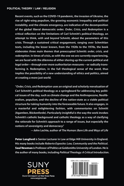 Produktbild: Order, Crisis, and Redemption