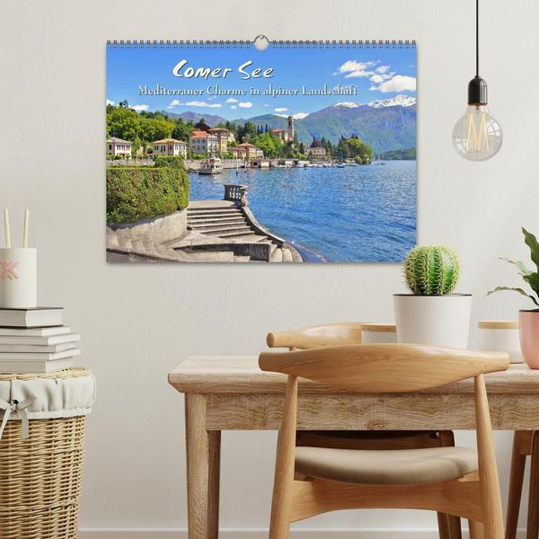 Produktbild: Comer See - Mediterraner Charme in alpiner Landschaft (Wandkalender 2026 DIN A3 quer), CALVENDO Monatskalender