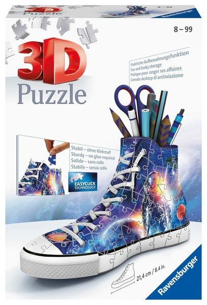 Produktbild: 3D Puzzle Ravensburger Sneaker Astronauten im Weltall 108 Teile